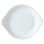Simplicity White Round Eared Dish 18.5cm (7 1/4")
