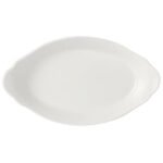 Simplicity White Oval No4 Eared Dish 34 x 19cm (13 3/8 x 7 1/2")