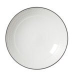 Bead Black Band Accent Coupe Bowl 25.25cm 120.25cl (10" 42 3/10oz)