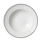 Bead Black Band Soup/Pasta Plate 24cm (9 1/2")