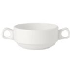Simplicity White Handled Stacking Soup Cup 28.5cl (10oz)