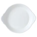 Simplicity White Round Eared Dish 18.5cm (7 1/4")