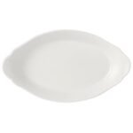 Simplicity White Oval No4 Eared Dish 34 x 19cm (13 3/8 x 7 1/2")