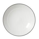 Bead Black Band Accent Coupe Bowl 25.25cm 120.25cl (10" 42 3/10oz)