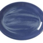 Revolution Bluestone Oval Coupe Plate 34.25cm (13 1/2")