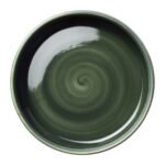 Aurora Vesuvius Burnt Emerald Round Stacking Tray 16.5cm (6 1/2")