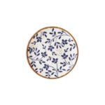 Flora Blue Coupe Plate 15.25cm (6")