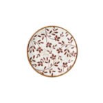 Flora Brown Coupe Plate 15.25cm (6")