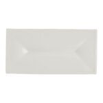 White Album Rectangular Tray w/ Indent 23.8 x 11.75 x 1.9cm (9 3/8 x 4 5/8 x 3/4")