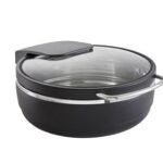 Excellent Black & Stainless Steel Round Induction Chafer 39 x 19cm (15 1/3 x 7 1/2")