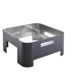 Excellent Black GN 2/3 Induction Chafer Stand 37 x 40 x 17cm (14 1/2 x 15 3/4 x 6 2/3")