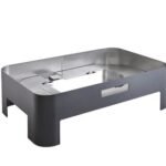 Excellent Black GN 1/1 Induction Chafer Stand 58 x 37 x 17cm (22 4/5 x 14 1/2 x 6 2/3")